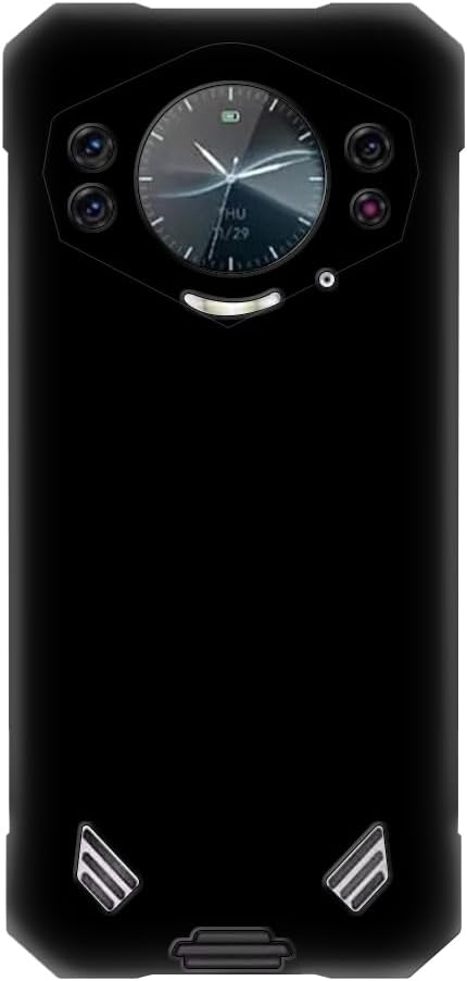 Чехол для Doogee S200, мягкая задняя крышка из ТПУ, противоударный силиконовый бампер, защитный чехол для всего корпуса с защитой от отпечатков пальцев для Doogee S200 (6,72 дюйма) (черный)