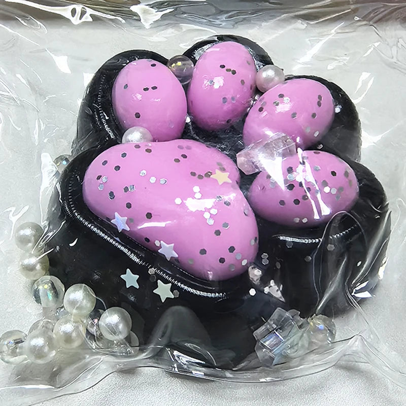 Squeeze Cat Paw Toys Cute Soft Abreact Relief Relax Toys Sticky Decompressing Pinching Cat Paw Stress Relief Squishy Toy Gift