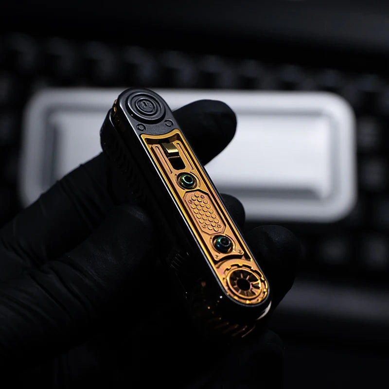 SEKI Cyber Core Zirconio 2.0 Mecánico Deslizador de Empuje EDC Juguete Antiestrés Metálico Deslizador