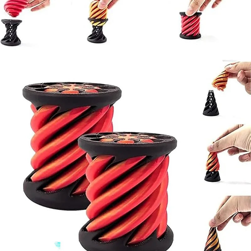 Intelligence Development Spiral Cone Fidget Toy Portable Children Toy Small Entertainment Decorative Math Games Helix Screw Toy