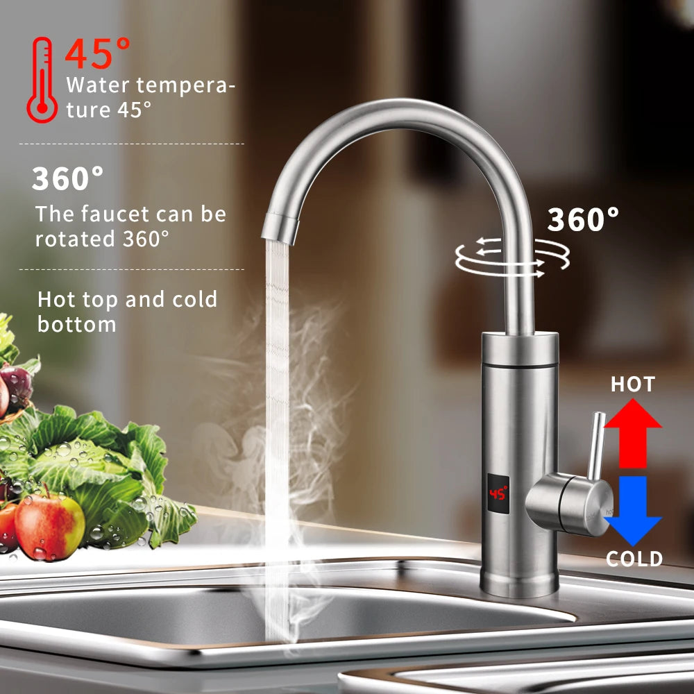 saengQ Электрический водопроводный кран Проточный водонагреватель Кухонный кран Горячий нагреватель 220 В Отопительный кран Проточные водонагреватели
