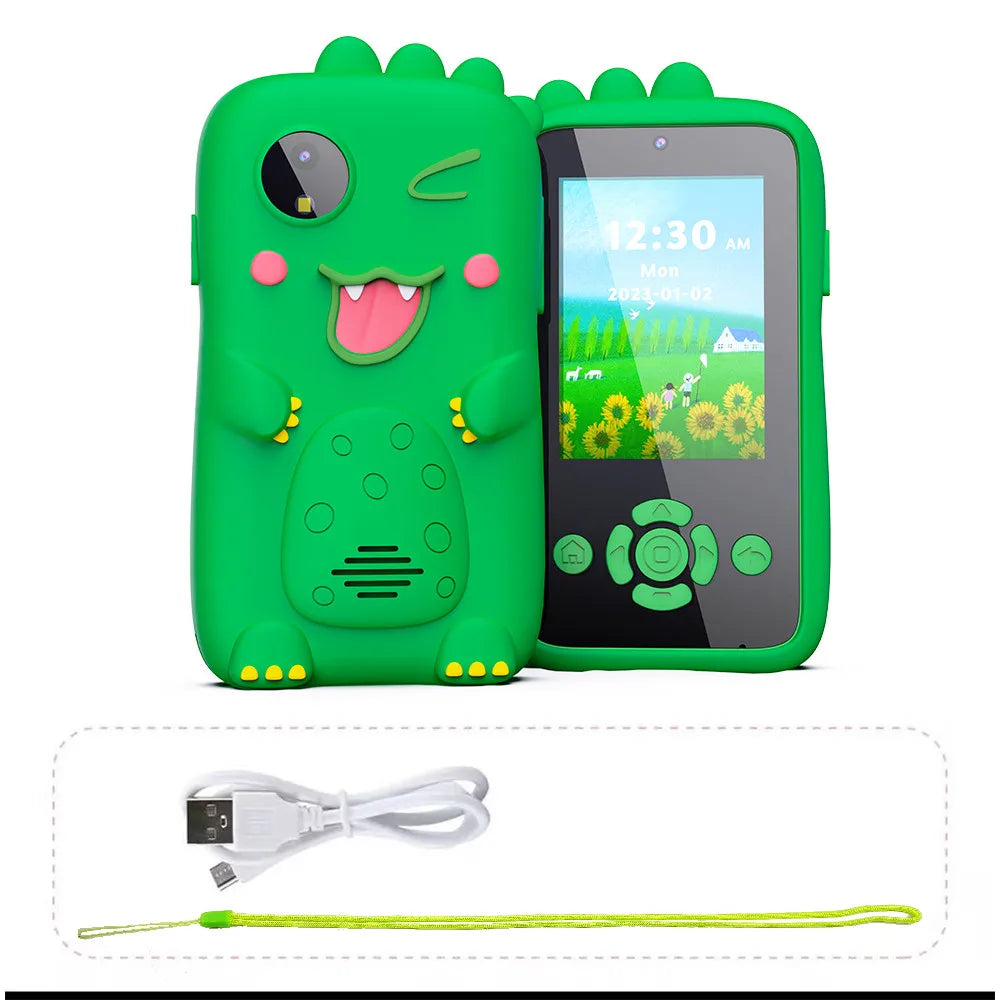 Teléfonos para Niños Juguetes Cámara Reproductor de Música Mp3 Juegos de Rompecabezas Juguetes Educativos para Niños Pequeños Juguetes de Aprendizaje para Niñas y Niños Regalos de Cumpleaños