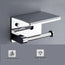 Toilet Paper Holder Wall Mount, Fits Mega Rolls Size Toilet Paper Holder with Shelf, Premium Rustproof Stainless Steel,Silver