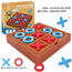 ABS Solitaire Board Game Exercising Thinking Logic Tic Tac Toe Game Fun Mini Board Game Toy for Adults and Children