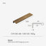 Nurlin Solid Brass Cabinet Drawer Cabinet Door Handle Comfortable Rounded Edge Lip Pull Extended Length Brushed Brass
