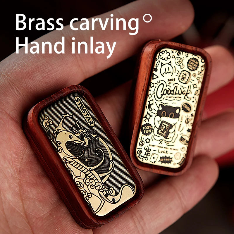 EDC mechanical card-pushing fingertip spinners magnetic stress-relieving toys relieving stress push-slide type stress-relieving