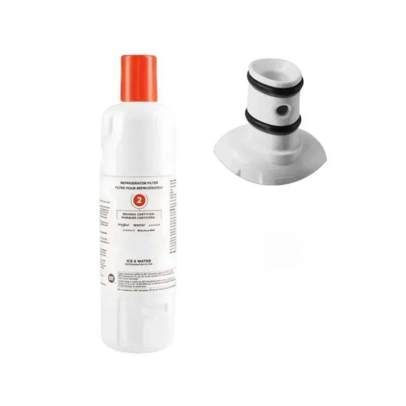فلتر مياه وثلج متوافق مع مياه الثلاجة Everydrop EDR2RXD1 مكون من عنصرين W10413645A WRF989SDAB