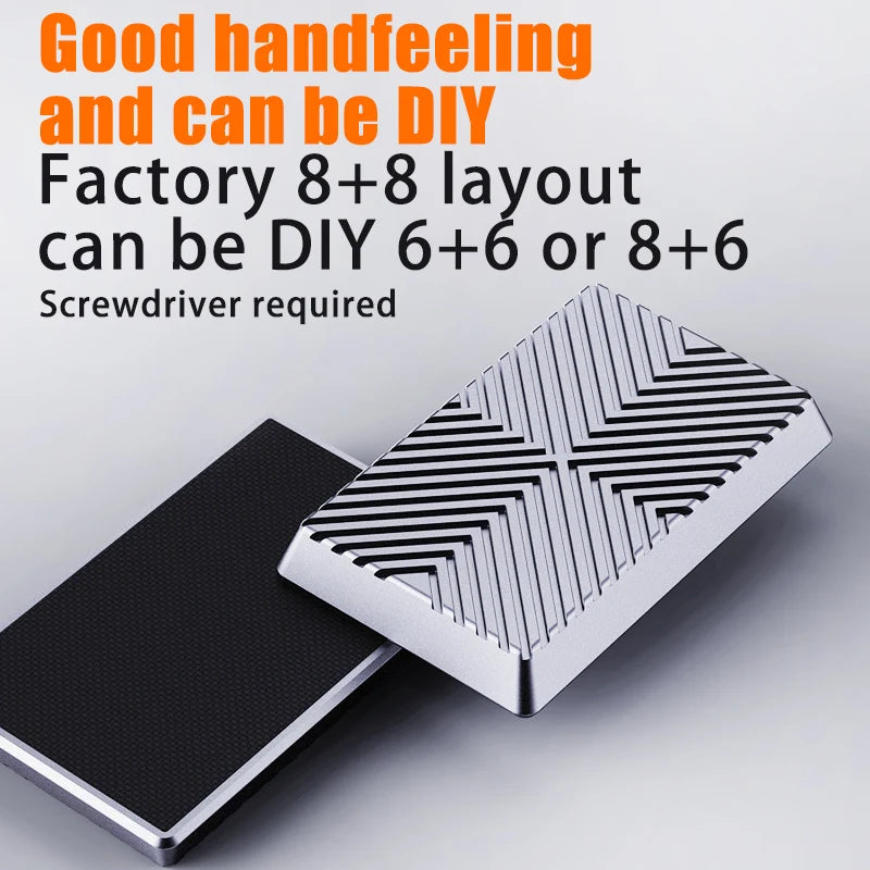 EDC magnetic cube push slider decompression toy metal push slider DIY metal decompression desk toy children's gift