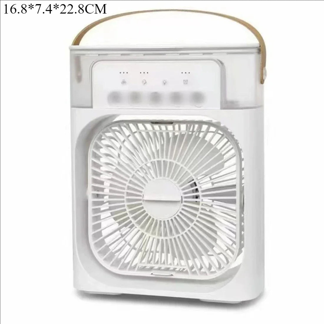 2025 Nouveau Ventilateur de Bureau Portable Trois en Un Climatiseur Refroidisseur d'Air Domestique Petit Ventilateur Refroidisseur d'Air LED Lumière de Nuit Humidificateur Ventilateur Domestique