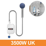 Calentador de agua sin tanque para ducha 3000W/3500W Calentador de agua instantáneo eléctrico Grifo calefactor Agua caliente instantánea para cocina y baño