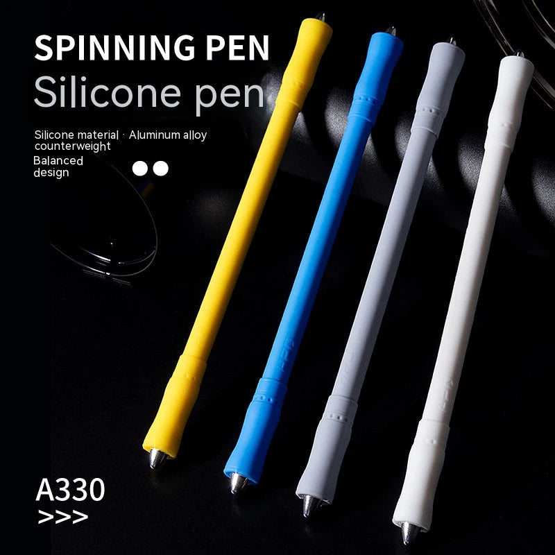Silicone Spinning Pen Fidget Spinner Rotating Toys Adults Antistress Anti-slip Hand Spinner Toys For Children Gifts