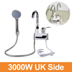 Tankless Water Heater Shower 3000W/3500W Instant Water-Heater Electric Tap Heating Instant Hot Water for Kitchen and Bathroom