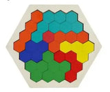 Wooden Board Puzzle Kids Educational Math Tangram Puzzles Game Toys for Adults Children