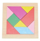 Wooden Board Puzzle Kids Educational Math Tangram Puzzles Game Toys for Adults Children