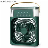 2025 Nuevo Ventilador de Escritorio Portátil Tres en Uno Aire Acondicionado Enfriador de Aire Pequeño para el Hogar Luz Nocturna LED Humidificador Ventilador para el Hogar