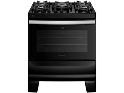 5-Bocas Atlas Stove Black Glass Table Agile Glass UP - Bivolt