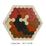 Wooden Board Puzzle Kids Educational Math Tangram Puzzles Game Toys for Adults Children