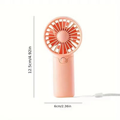 New Mini Fan Convenient Creative Small Fan Handheld Pocket Hand-held Fan Lightweight Adjustable Cute Small Fan Student Gift ﻿