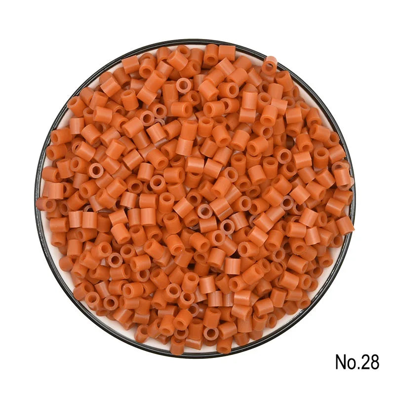 2024 New Kids DIY Craft Handmade Toy Gift Prize Box Plastic 5mm 57 Colors Ironing Bead Fuse Hama Perler Beads in Bulk for School