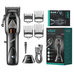 VGR Hair Clipper Professional Hair Cutting Machine Cordless Hair Trimmer Electric Barber Haircut Machine Trimmer for Men V-653