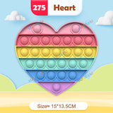 Jouets sensoriels interactifs pour enfants, jouets anti-stress à bulles Rainbow Pop Push Fidget pour adultes, enfants et besoins spéciaux