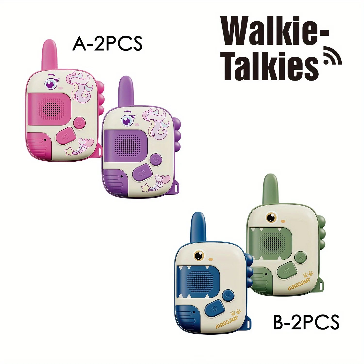Children's Mini Walkie Talkie Toy 2-Piece Portable Radio Receiver Walkie Talkie Indoor and Outdoor Camping Hiking Game Toy
