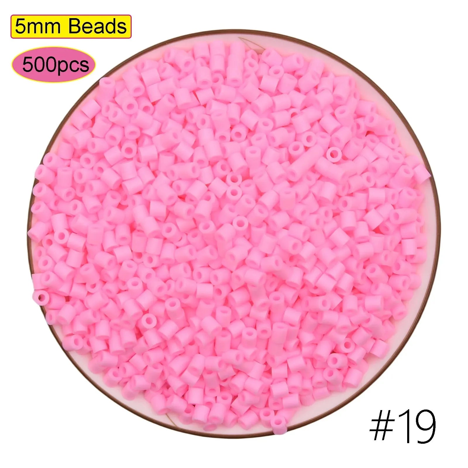 2024 New Kids DIY Craft Handmade Toy Gift Prize Box Plastic 5mm 57 Colors Ironing Bead Fuse Hama Perler Beads in Bulk for School