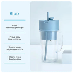 420ML Portable Blender Bottle Electric 5 Blades Multifunction Juice Blender Juice Smoothie Blender USB Charg For Home and School