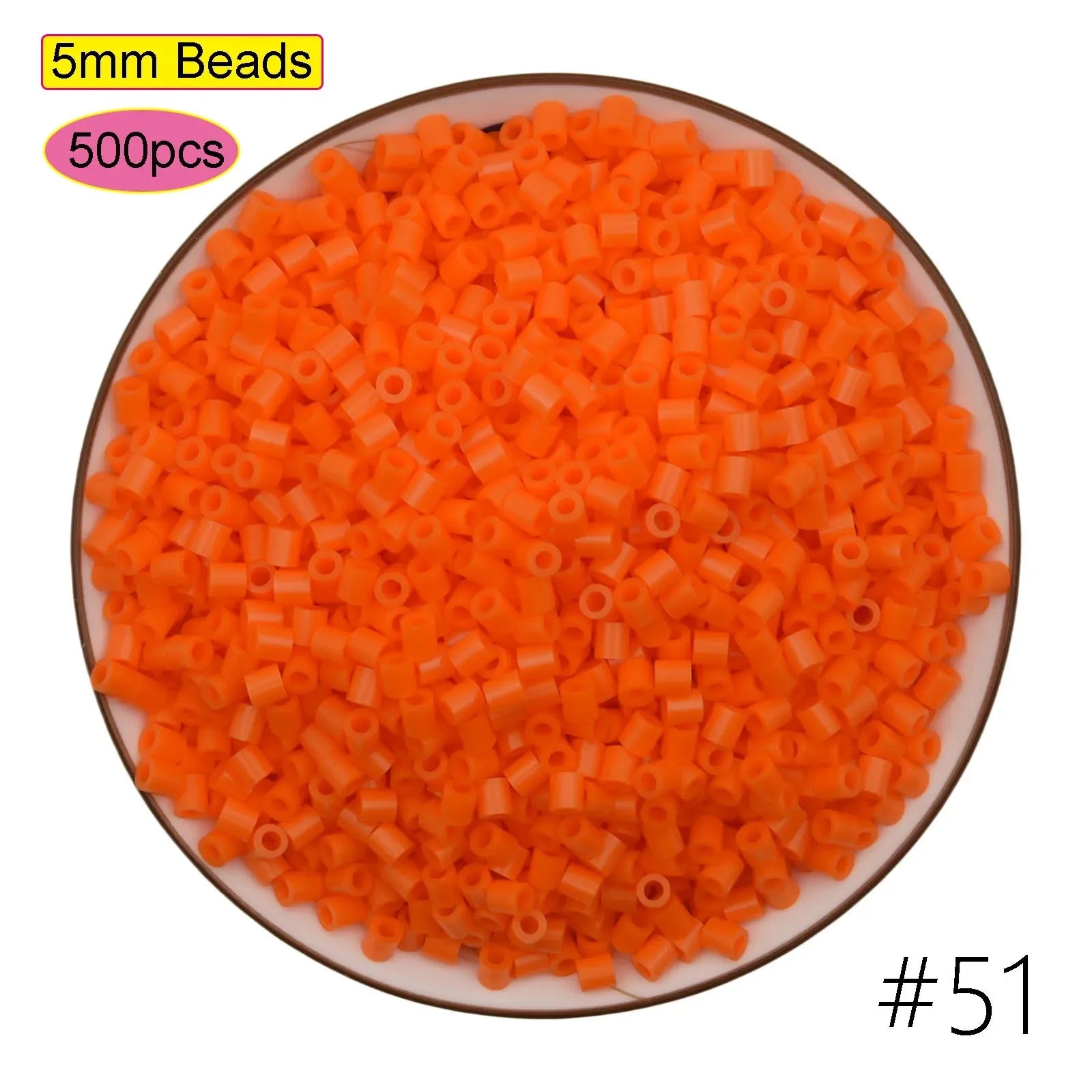 2024 New Kids DIY Craft Handmade Toy Gift Prize Box Plastic 5mm 57 Colors Ironing Bead Fuse Hama Perler Beads in Bulk for School
