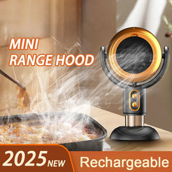 Portable Mini Exhaust Hood Desktop Range Hood Exhaust Fan Suction Powerful Countertop Apartment Kitchen Camping Exhaust Fan New