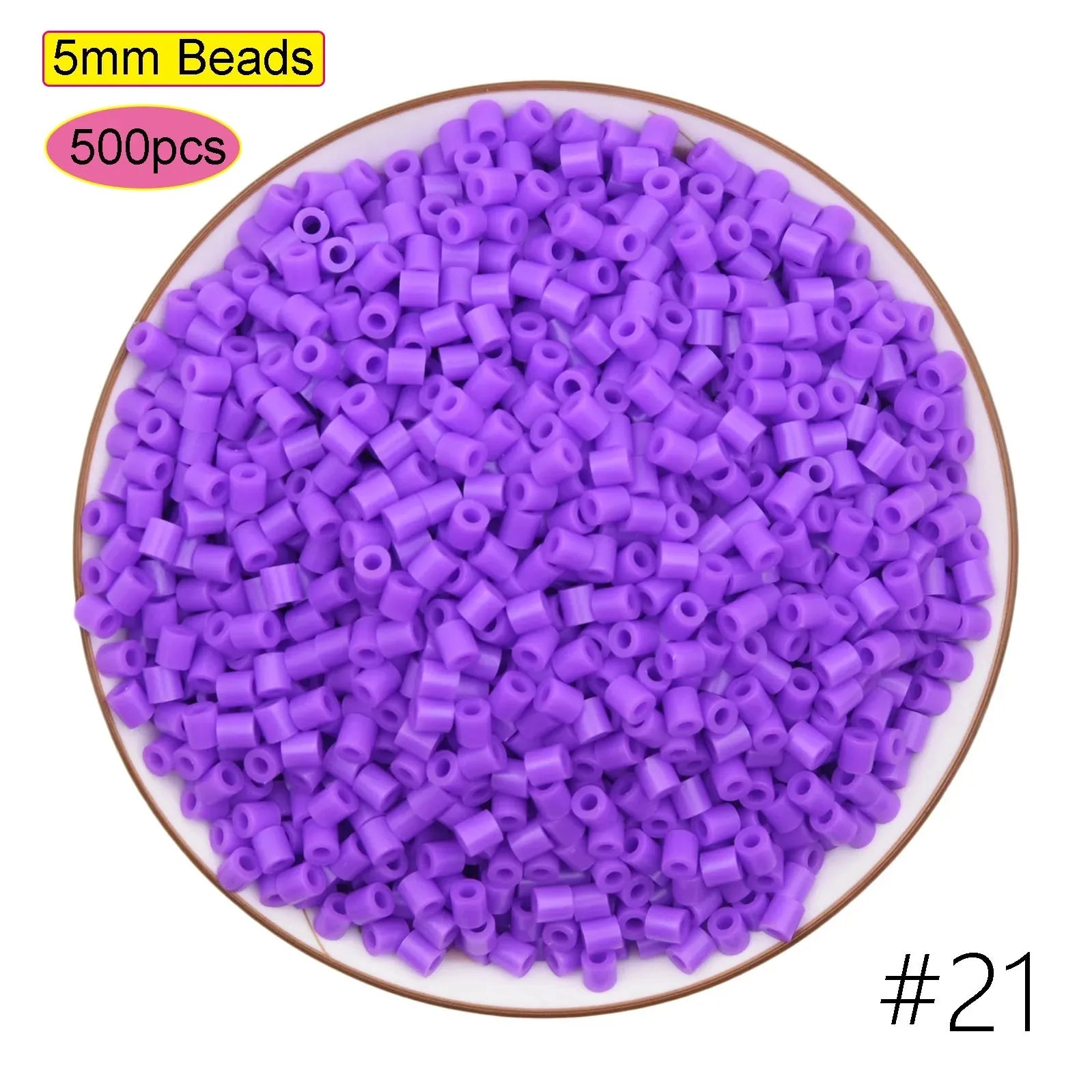 2024 New Kids DIY Craft Handmade Toy Gift Prize Box Plastic 5mm 57 Colors Ironing Bead Fuse Hama Perler Beads in Bulk for School