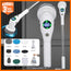 8-in-1 Multifunctional Electric Cleaning Brush Bathroom Kitchen Brush Cleaning  With LED NightLight Rotatable Household Brush