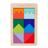 Wooden Board Puzzle Kids Educational Math Tangram Puzzles Game Toys for Adults Children