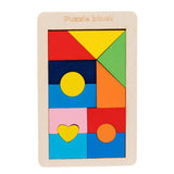 Wooden Board Puzzle Kids Educational Math Tangram Puzzles Game Toys for Adults Children