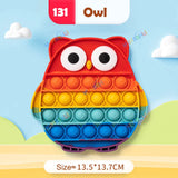 Jouets sensoriels interactifs pour enfants, jouets anti-stress à bulles Rainbow Pop Push Fidget pour adultes, enfants et besoins spéciaux