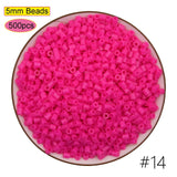 2024 New Kids DIY Craft Handmade Toy Gift Prize Box Plastic 5mm 57 Colors Ironing Bead Fuse Hama Perler Beads in Bulk for School