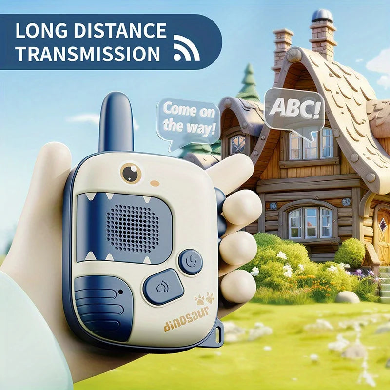 Children's Mini Walkie Talkie Toy 2-Piece Portable Radio Receiver Walkie Talkie Indoor and Outdoor Camping Hiking Game Toy