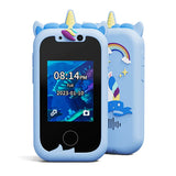 Téléphone intelligent pour enfants Jouets caméra Écran tactile Licorne Mobile bébé Lecteur MP3 Appareil photo numérique Jouets éducatifs pour filles garçons âge 3-8 ans