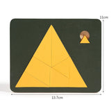 Wooden Board Puzzle Kids Educational Math Tangram Puzzles Game Toys for Adults Children