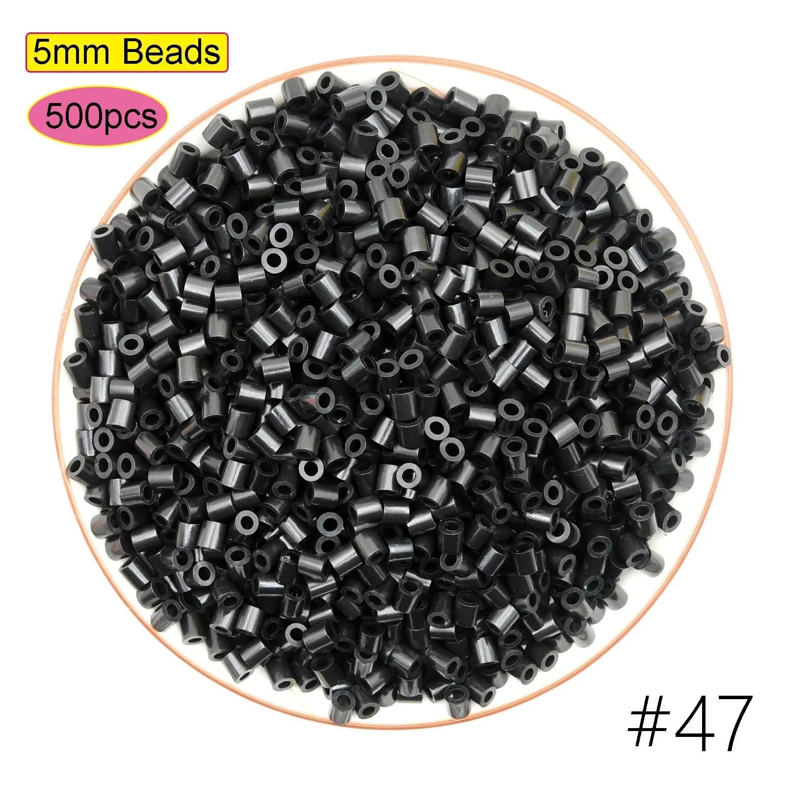 2024 New Kids DIY Craft Handmade Toy Gift Prize Box Plastic 5mm 57 Colors Ironing Bead Fuse Hama Perler Beads in Bulk for School