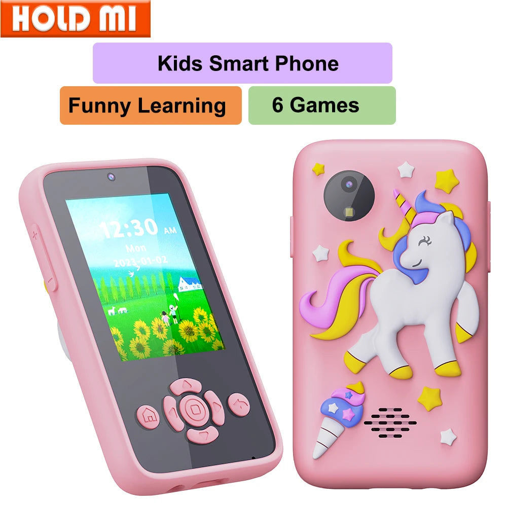 Children Phone Toys Camera Mp3 Music Player Puzzle Games Tooddler Educational Leaning Toys Kids for Girls Boys Birthday Gifts