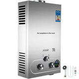 VEVOR 6L 8L 10L 12L 16L 18L LPG Draagbare Directe Waterverwarmer Propaan Gas LPG Wandgemonteerde Tankloze Waterverwarmer Digitale Display