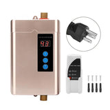 Chauffe-eau instantané électrique sans réservoir 4 vitesses Mini système de chauffage d'eau instantané pour cuisine salle de bain 110-240V