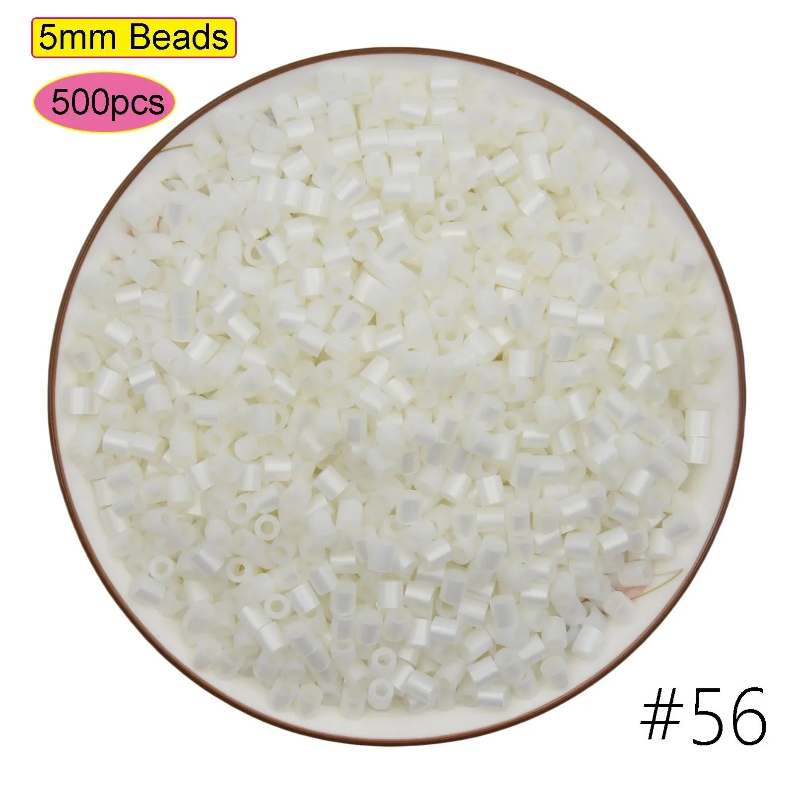 2024 New Kids DIY Craft Handmade Toy Gift Prize Box Plastic 5mm 57 Colors Ironing Bead Fuse Hama Perler Beads in Bulk for School