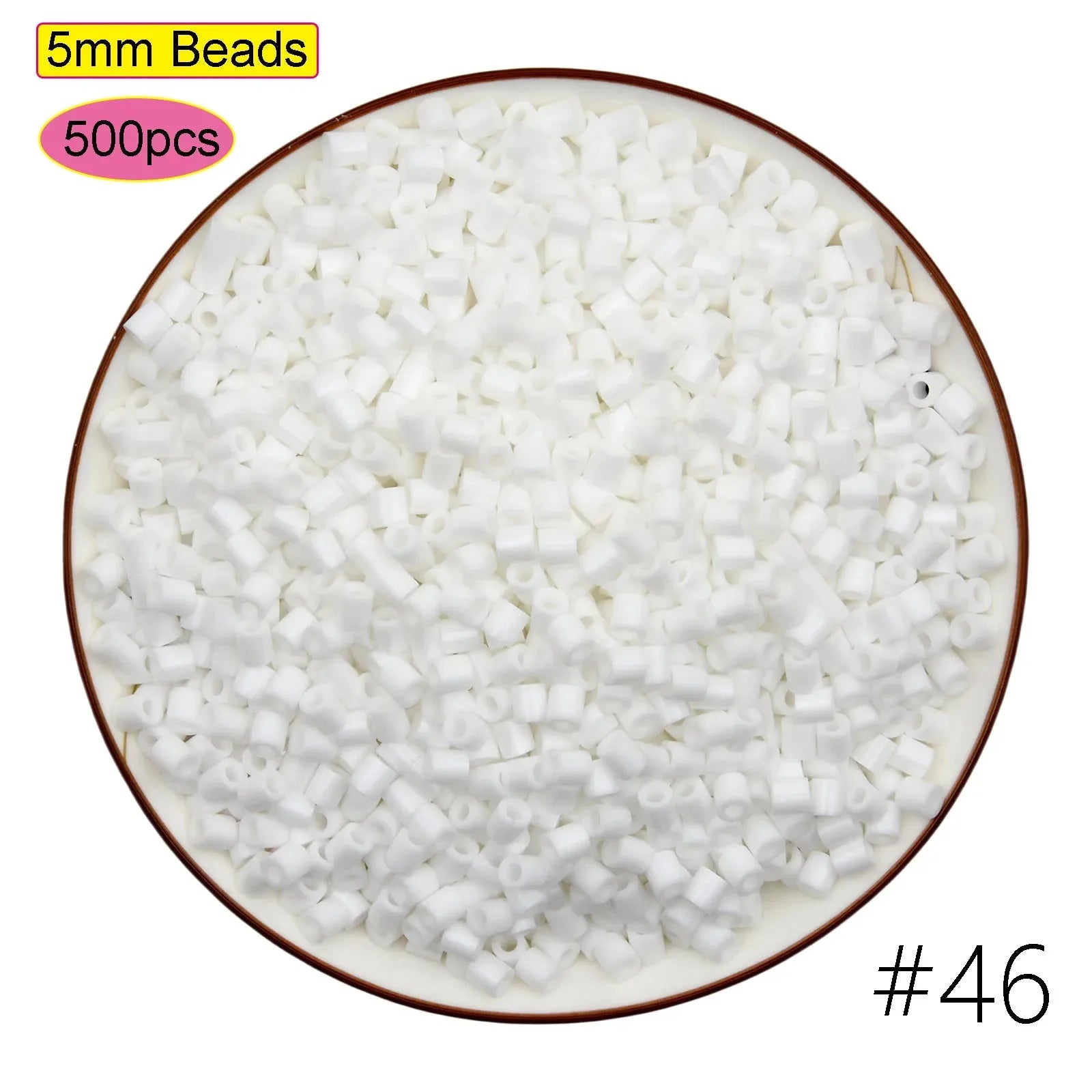 2024 New Kids DIY Craft Handmade Toy Gift Prize Box Plastic 5mm 57 Colors Ironing Bead Fuse Hama Perler Beads in Bulk for School