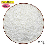 2024 New Kids DIY Craft Handmade Toy Gift Prize Box Plastic 5mm 57 Colors Ironing Bead Fuse Hama Perler Beads in Bulk for School