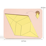 Wooden Board Puzzle Kids Educational Math Tangram Puzzles Game Toys for Adults Children