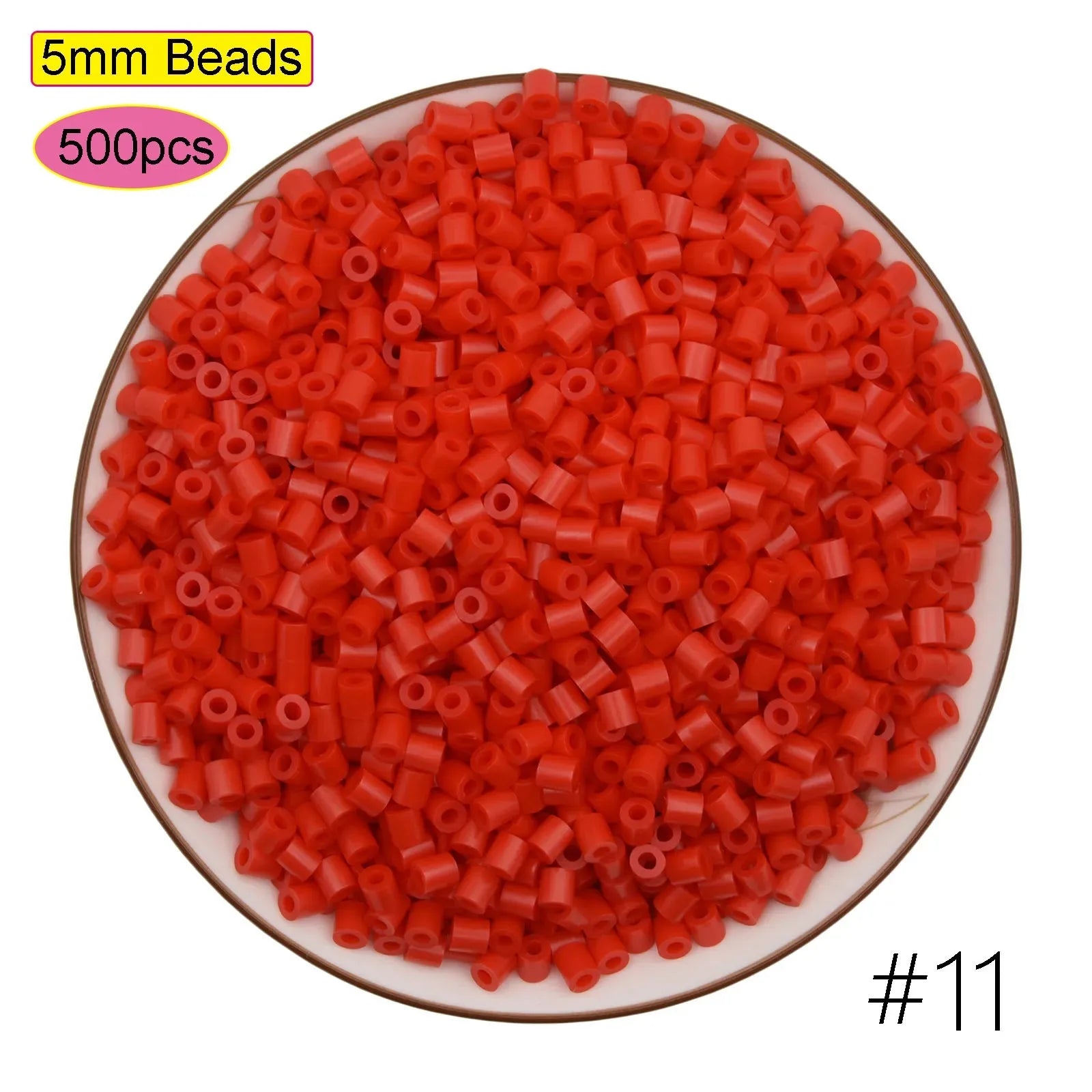 2024 New Kids DIY Craft Handmade Toy Gift Prize Box Plastic 5mm 57 Colors Ironing Bead Fuse Hama Perler Beads in Bulk for School