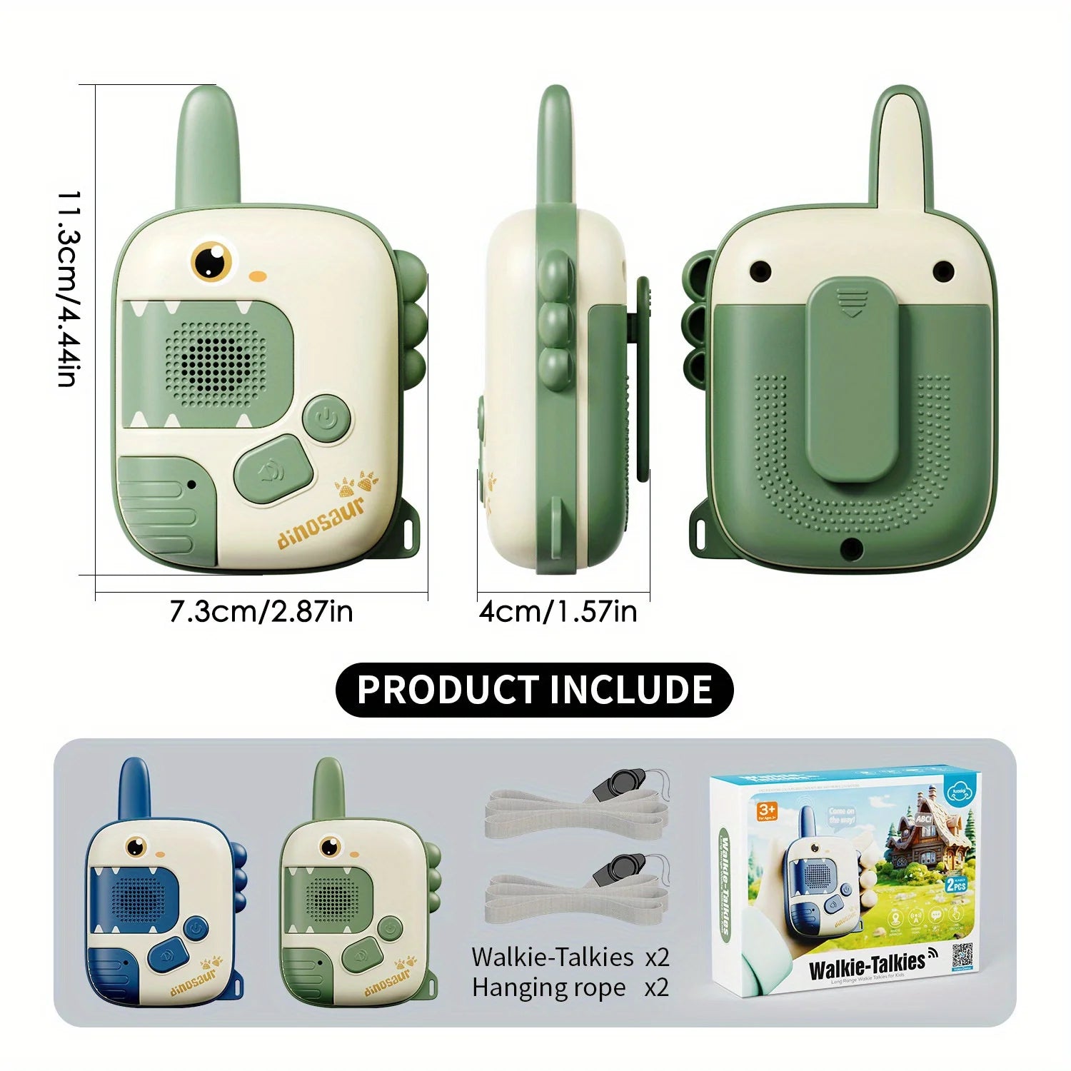 Mini Walkie Talkie para Niños Juguete 2 Piezas Radio Receptor Portátil Walkie Talkie para Juegos de Camping, Senderismo en Interiores y Exteriores