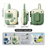 Mini Walkie Talkie para Niños Juguete 2 Piezas Radio Receptor Portátil Walkie Talkie para Juegos de Camping, Senderismo en Interiores y Exteriores